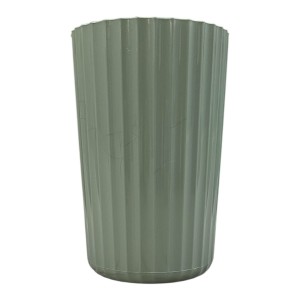 VASO CANELADO VERDE EUCALIPTO