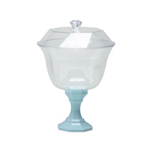 TAÇA C/TAMPA AZUL CANDY