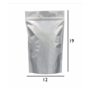 SACO METALIZADO ZIP 12X19 - pct c/20